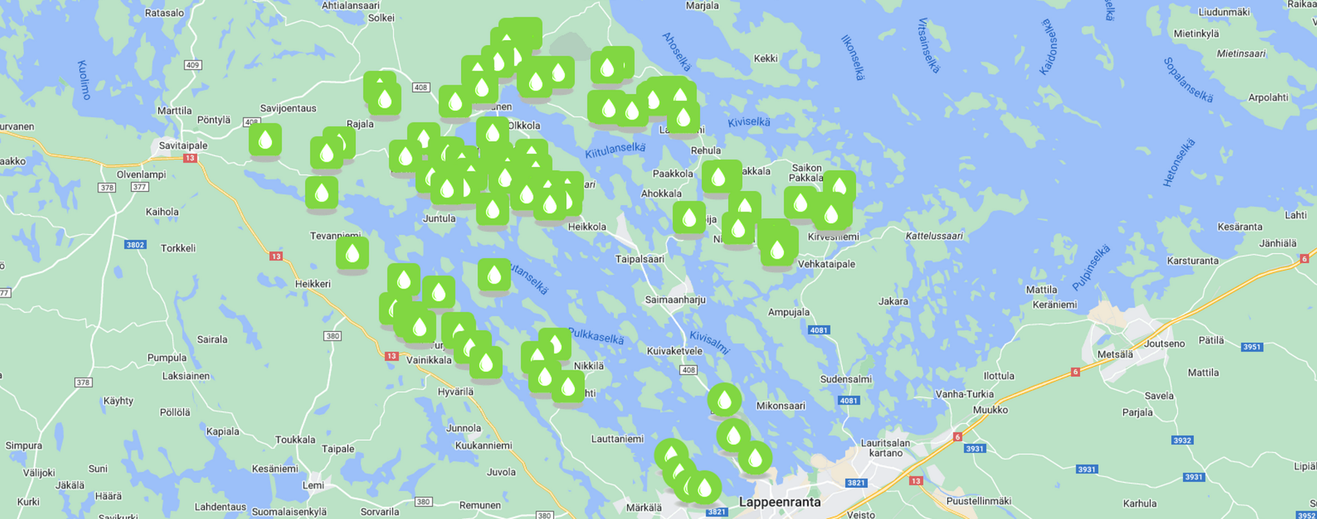 Lappeenrannan, Taipalsaaren ja Savitaipaleen seudulle on rakennettu kymmeniä kosteikoita ja muita vesiensuojelurakenteita, jotka vähentävät järven ravinnekuormitusta. Pien-Saimaa kosteikot