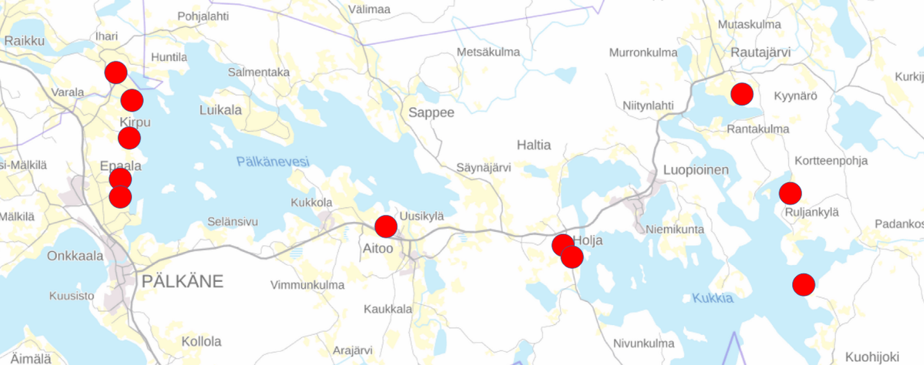 11 kunnostuskohteen suunnittelu Kukkialla ja Pälkänevedellä maksaa lähes 47 000 euroa. Pirkan Helmi ry puolsi suunnitteluhankkeen Leader-rahoitushakemusta tiistaina. suunnittelukohteet