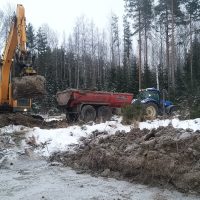 Pakkanen on helpottanut töitä