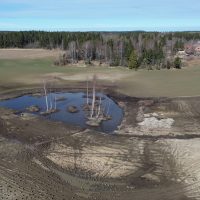 Epaalan kosteikoista ylin rakennettiin peltojen keskellä olleen metsäsaarekkeen paikalle. Kuva: Jarmo Oesch