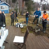 Terttu Salmela kiitteli, miten ripeästi Kantolanlahden kunnostus etenee.